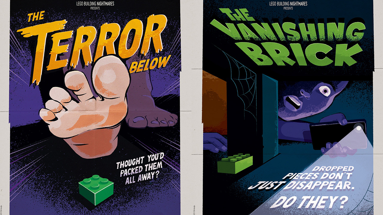 LEGO convierte los miedos de sus fans en pósters de películas de terror por Halloween - La Criatura Creativa