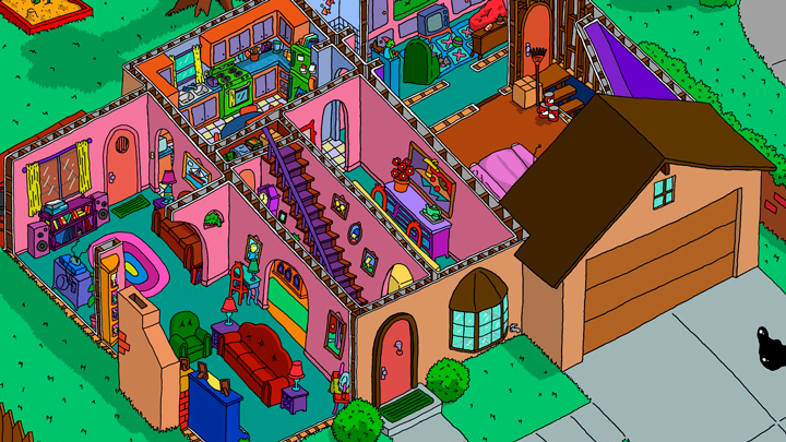 Por fin sabrás cómo es la casa de Los Simpson gracias a estos planos  ilustrados - La Criatura Creativa