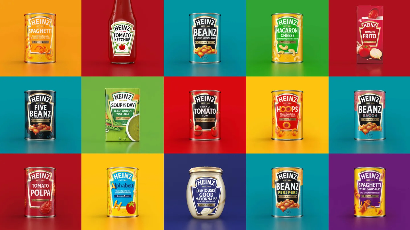 prueba del logotipo de heinz