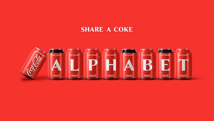 Coca-Cola lanza una colección de latas y botellas con las letras del  abecedario - La Criatura Creativa