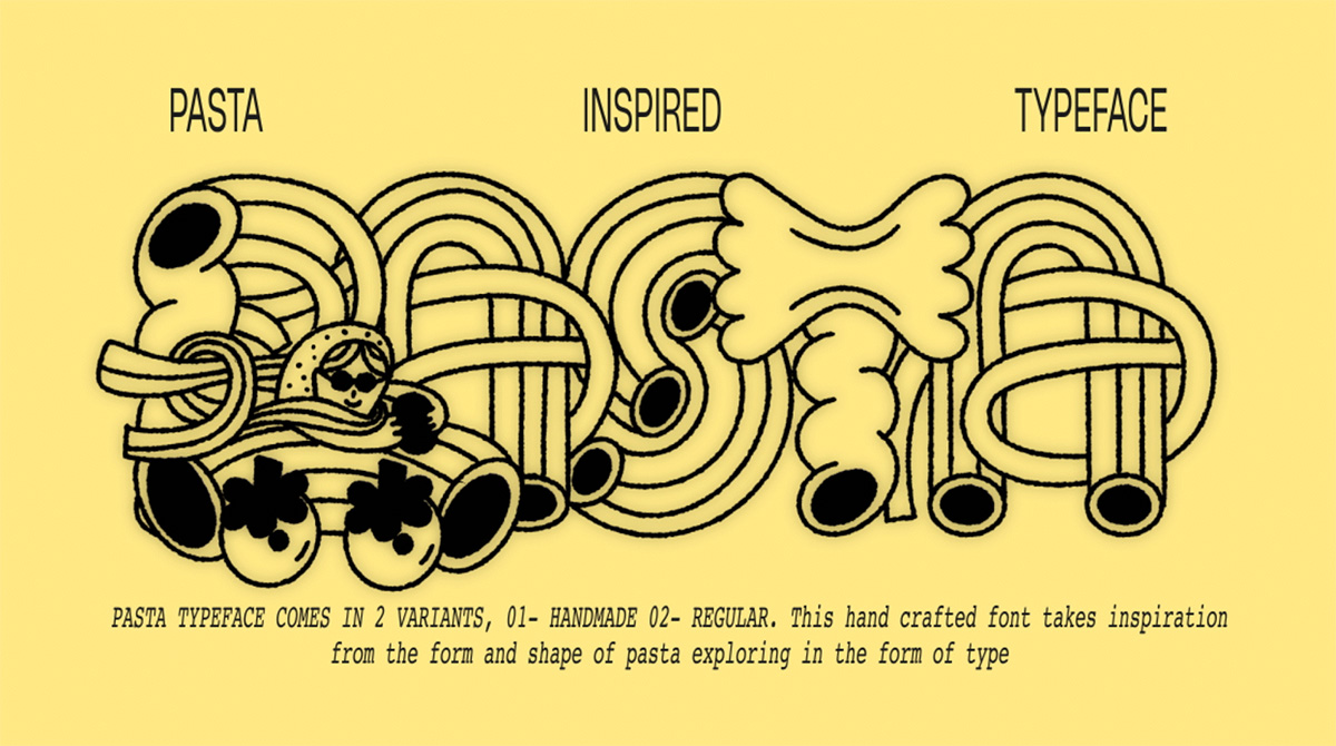 Una Tipograf a Para Los Amantes De La Pasta La Criatura Creativa